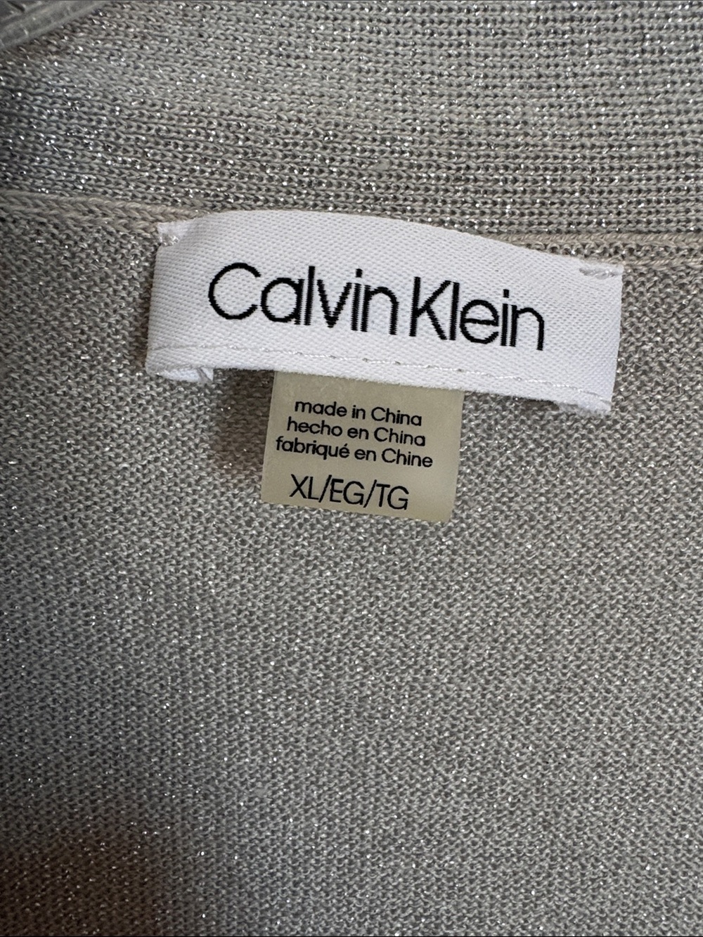 Calvin Klein NWT Women’s cover up shimmering gray - Picture 2 of 11